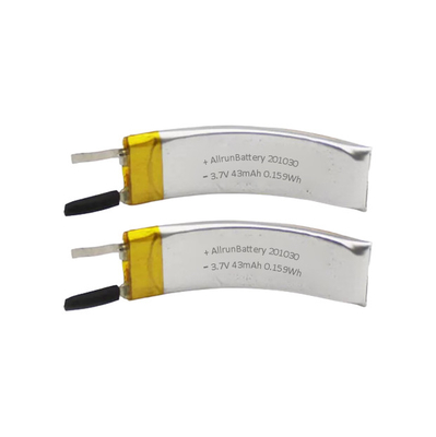VR Battery Li Polymer 3.7 V 43mAh باتری قابل شارژ منحنی LiPo