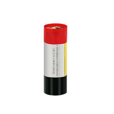 TBD 3.7 V 400mAh باتری LiPo سفارشی 13300 باتری لیتیوم پلیمری استوانه ای