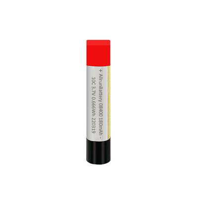 باتری نازک 10C سفارشی LiPo 3.7V 180mAh باتری لیتیوم پلیمری استوانه ای