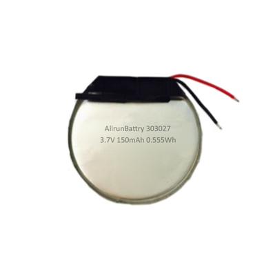 باتری لیتیومی گرد و پایدار 3.7 V 150mah باتری‌های سفارشی لیتیوم پلیمری