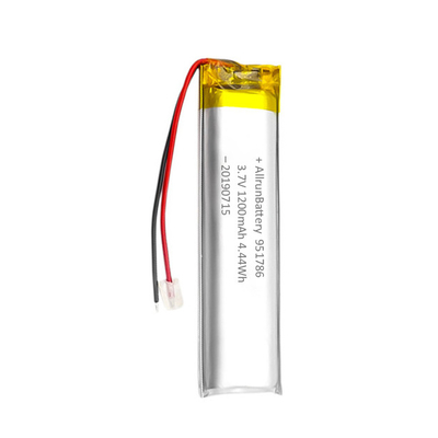 بسته های باتری لیتیوم یون سفارشی 3.7 V 1200mah 4.44 Wh 1C جریان شارژ