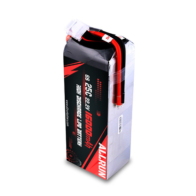 بسته باتری LiPo با تخلیه بالا 25C 22.2V 6S 16000mAh
