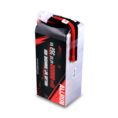 25C 6S 22000mAh باتری LiPo 22.2V با نرخ C بالا بسته باتری LiPo