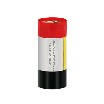 باتری لیپو سفارشی استوانه ای 650mah 3.7v باتری لی پلیمری 16350