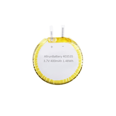 باتری گرد سفارشی LiPo 3.7 V 400mAh باتری لیتیوم پلیمری