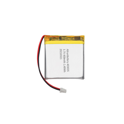 باتری مربع لیتیوم 400 میلی آمپر ساعت 1C 3.7 V باتری قابل شارژ لیتیوم پلیمری