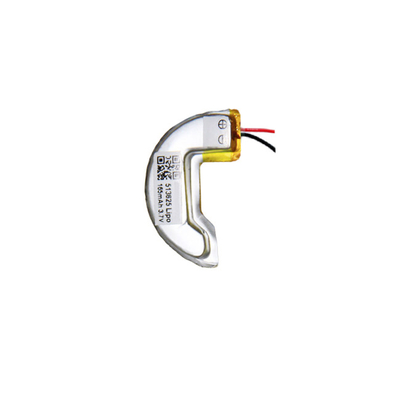Power Solution باطری C شکل سفارشی LiPo 3.7 V 165mAh قابلیت اطمینان بالا